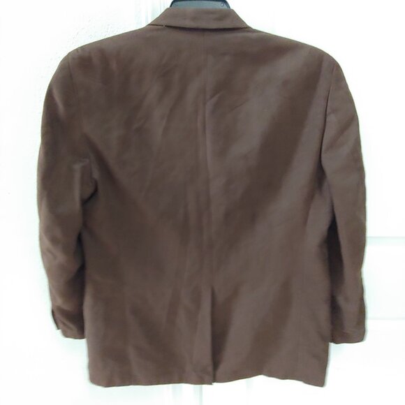 Ralph Lauren Mens Brown 2 Button Polyester Blazer Sz 38R - Picture 6 of 9